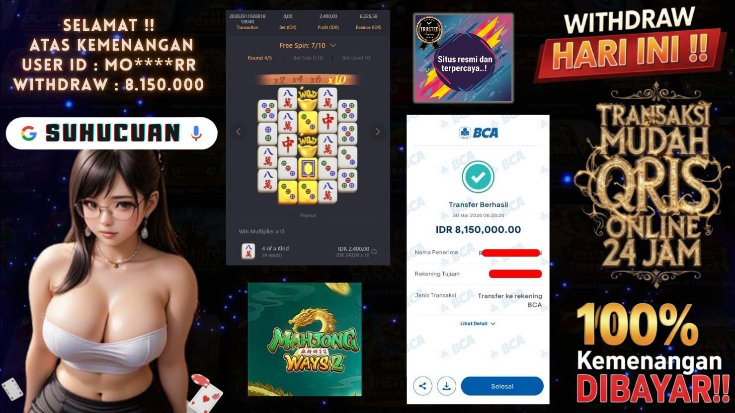 SUHUCUAN JACKPOT SLOT MAHJONG WAYS 2